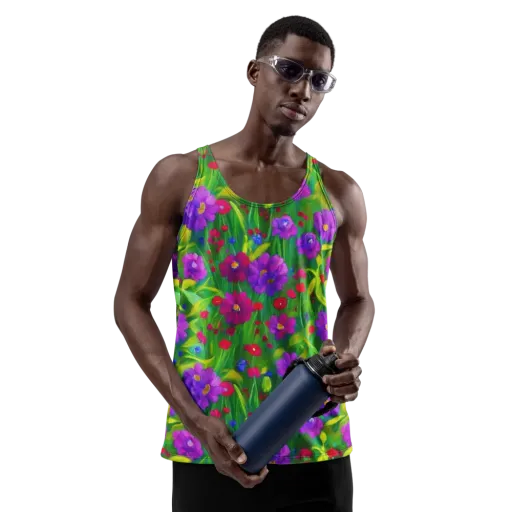 Violet Meadow on a Men's Tank Top