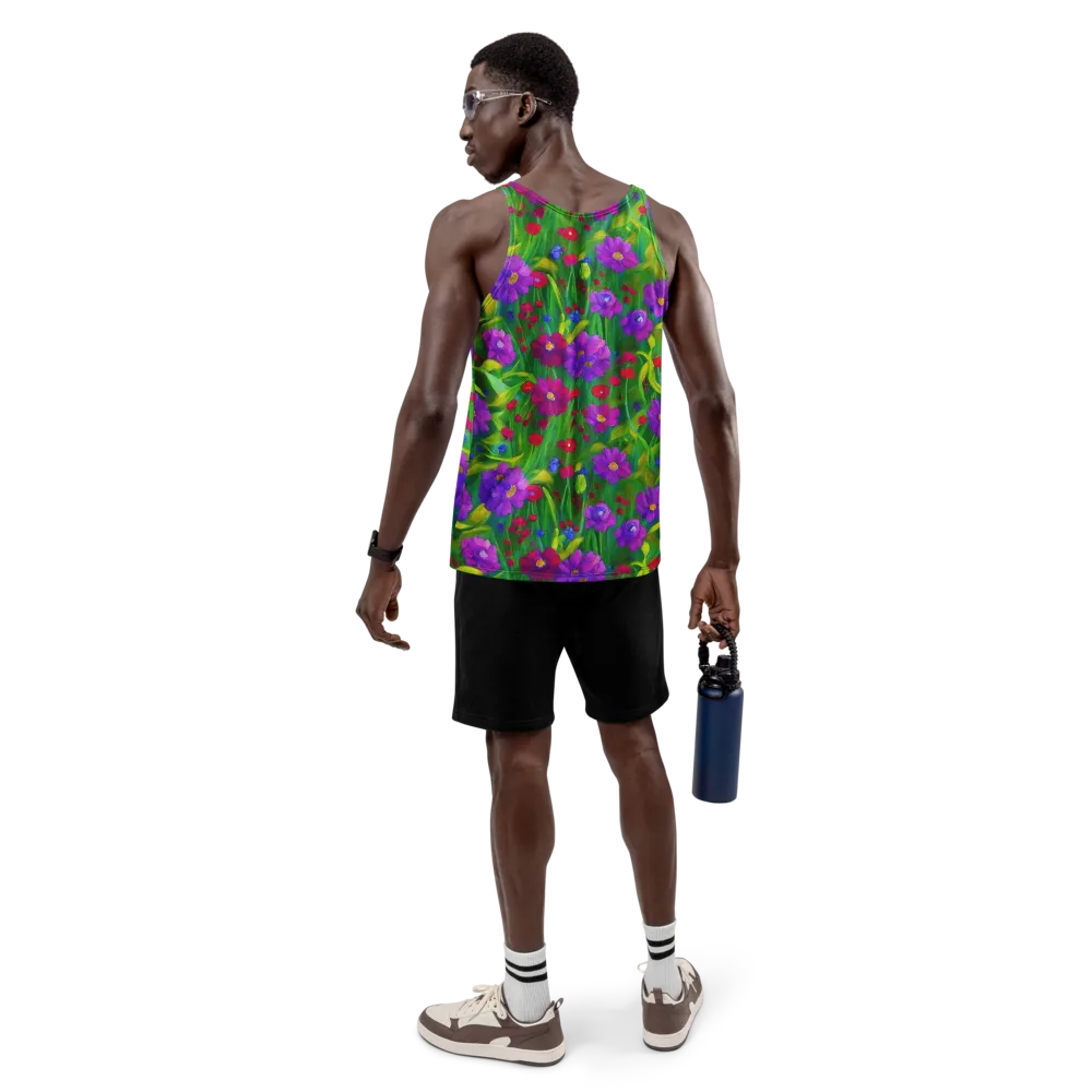 Violet Meadow on Men's Tank Top — Back