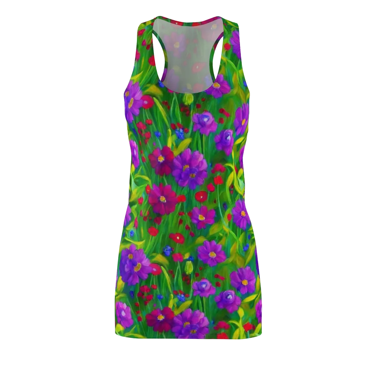 Violet Meadow on Racerback Dress — Front