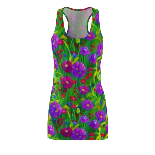 Violet Meadow on a Racerback Dress