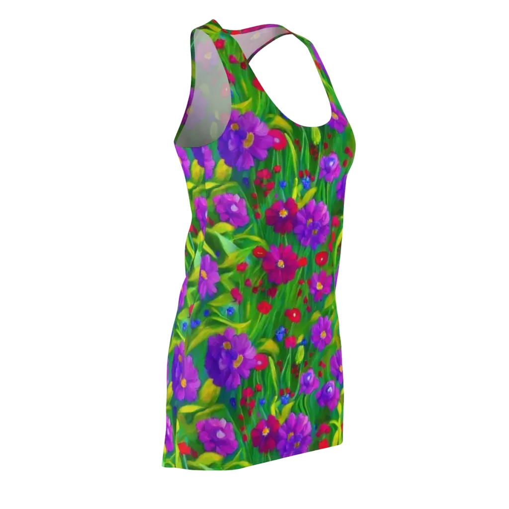 Violet Meadow on Racerback Dress — Front Side
