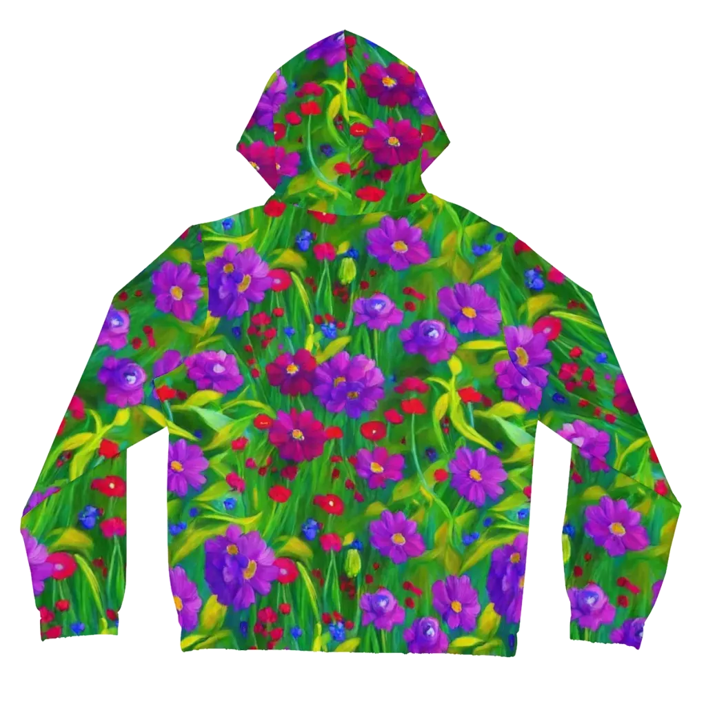Violet Meadow on Women's Full-Zip Hoodie — Back