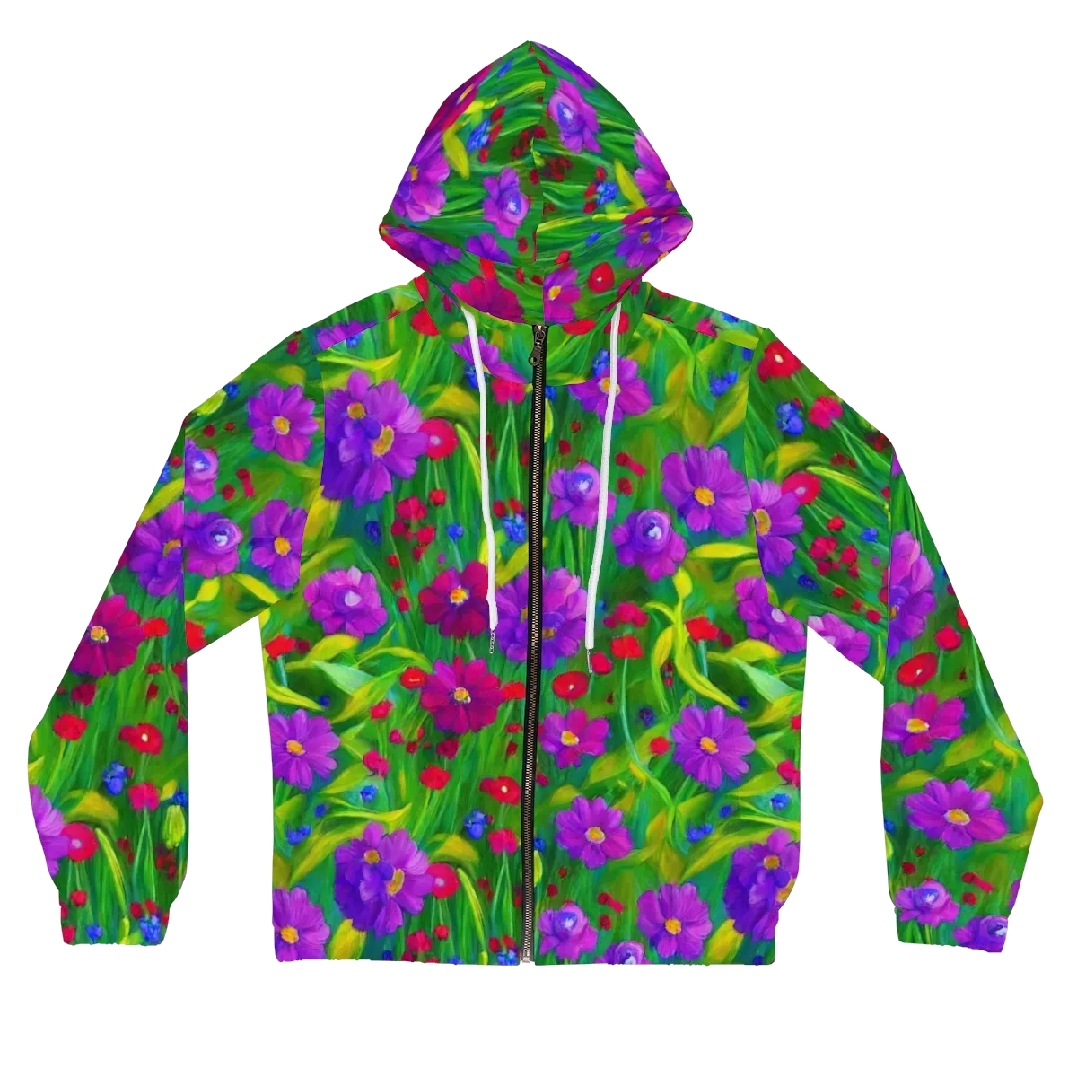 Violet Meadow on Women's Full-Zip Hoodie — Front