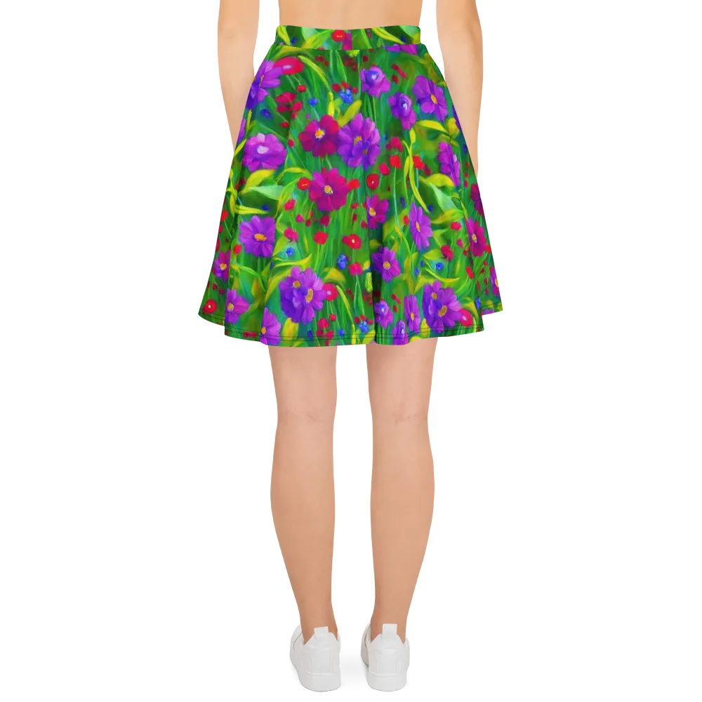 Violet Meadow on Skater Skirt — Back
