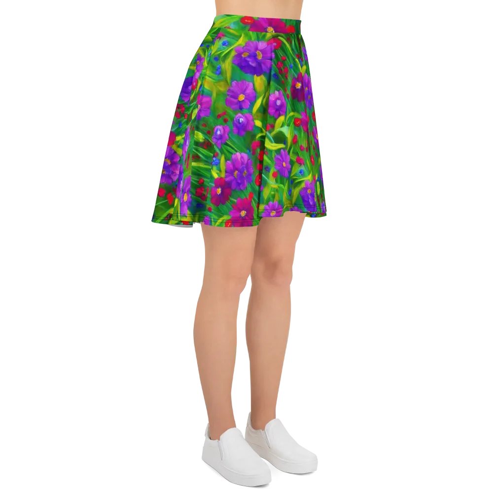 Violet Meadow on Skater Skirt — Right