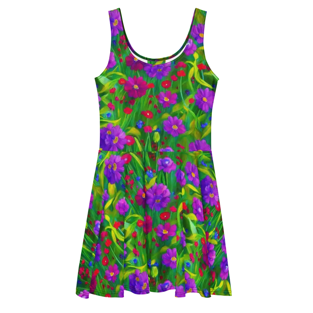 Violet Meadow on Skater Dress — Front