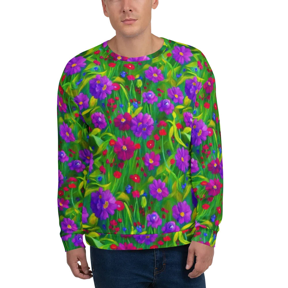 Violet Meadow on Sweatshirt — Front