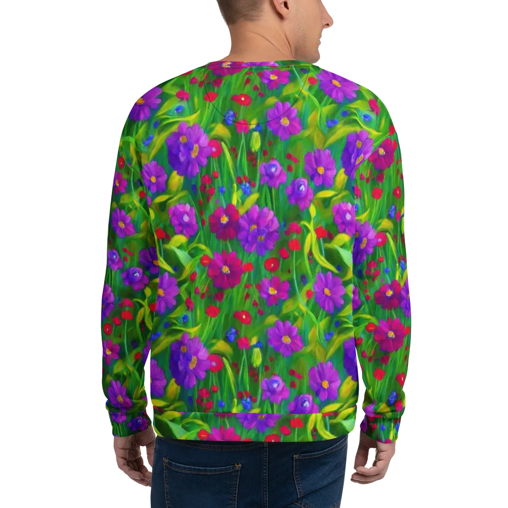 Violet Meadow on Sweatshirt — Back