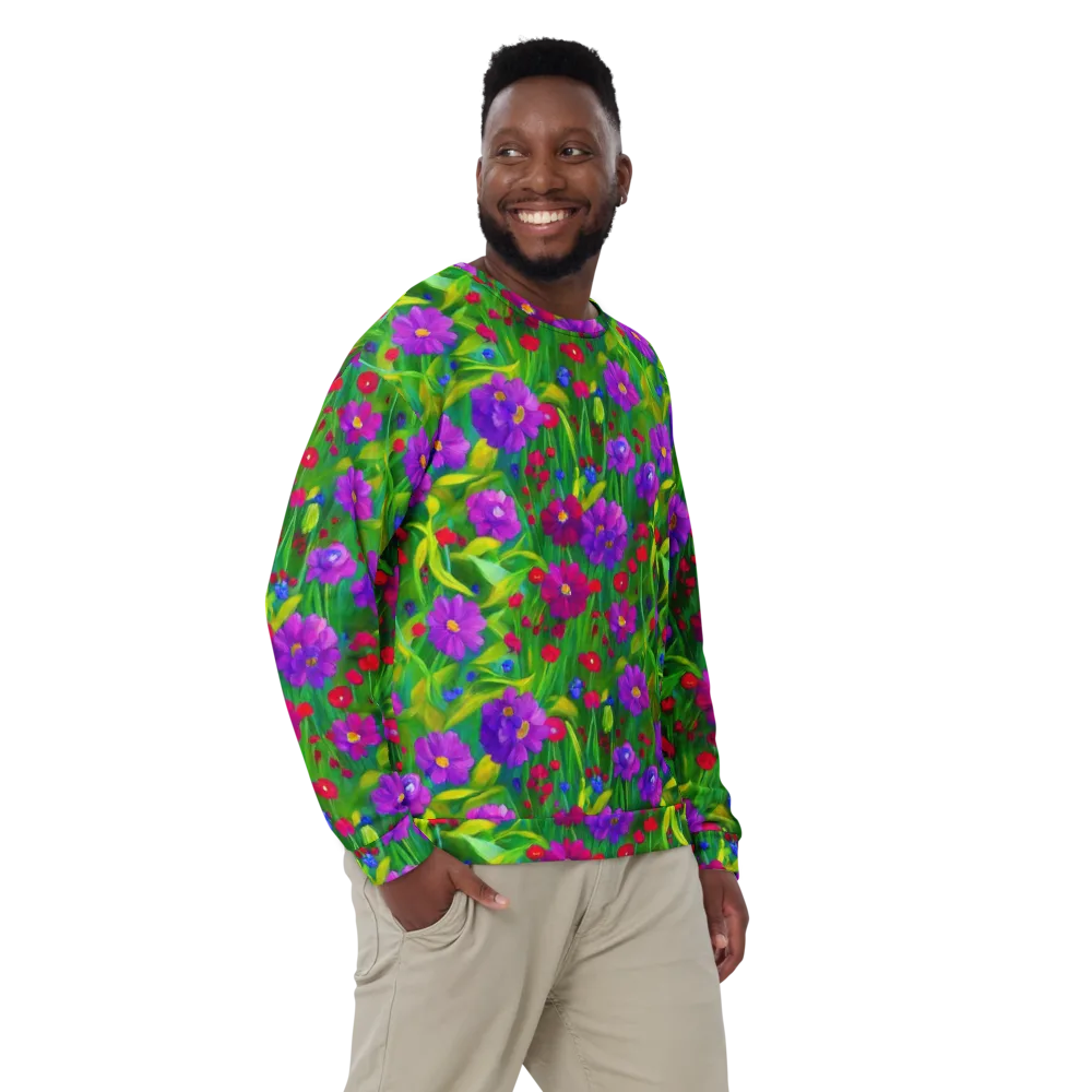Violet Meadow on Sweatshirt — Front