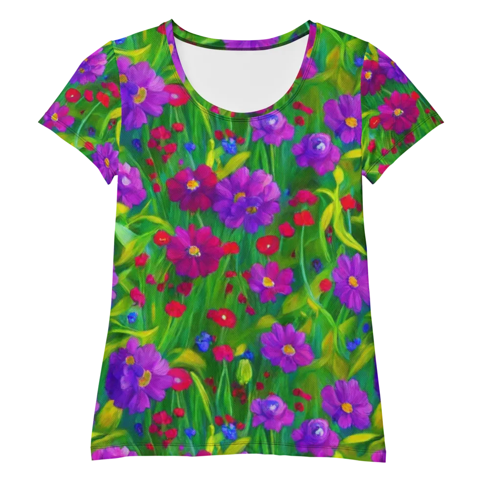 Violet Meadow on Women's Athletic T-Shirt — Front