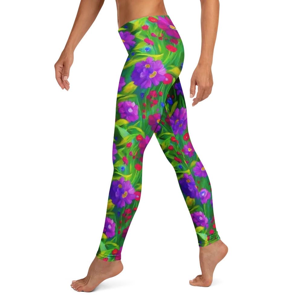Violet Meadow on Leggings — Left