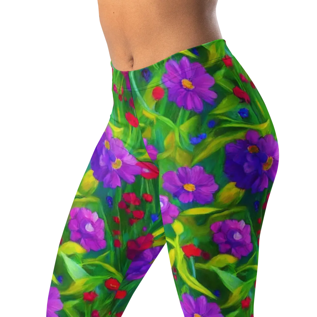Violet Meadow on Leggings — Left Front