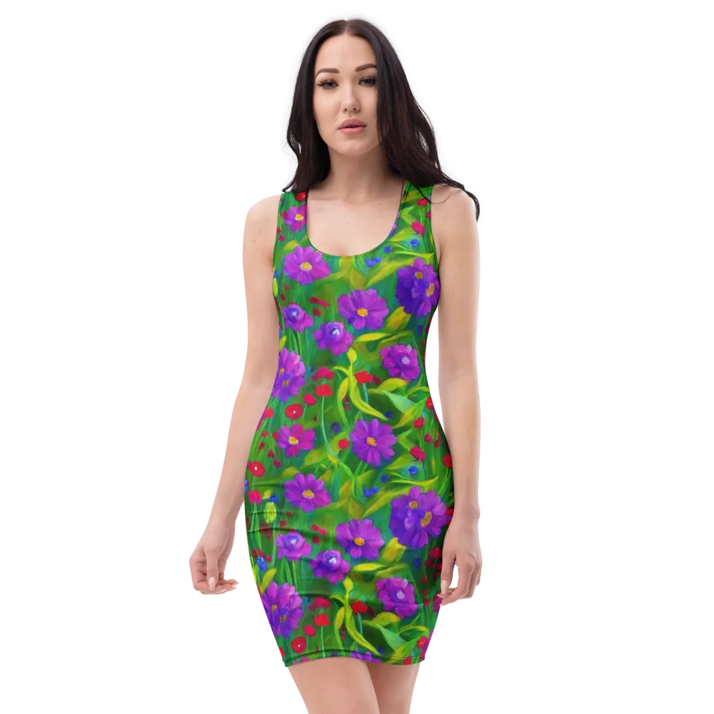 Violet Meadow on Bodycon Dress — Front