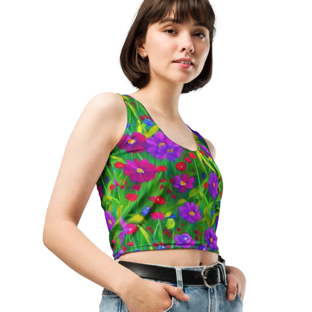 Violet Meadow on Crop Top — Right Front