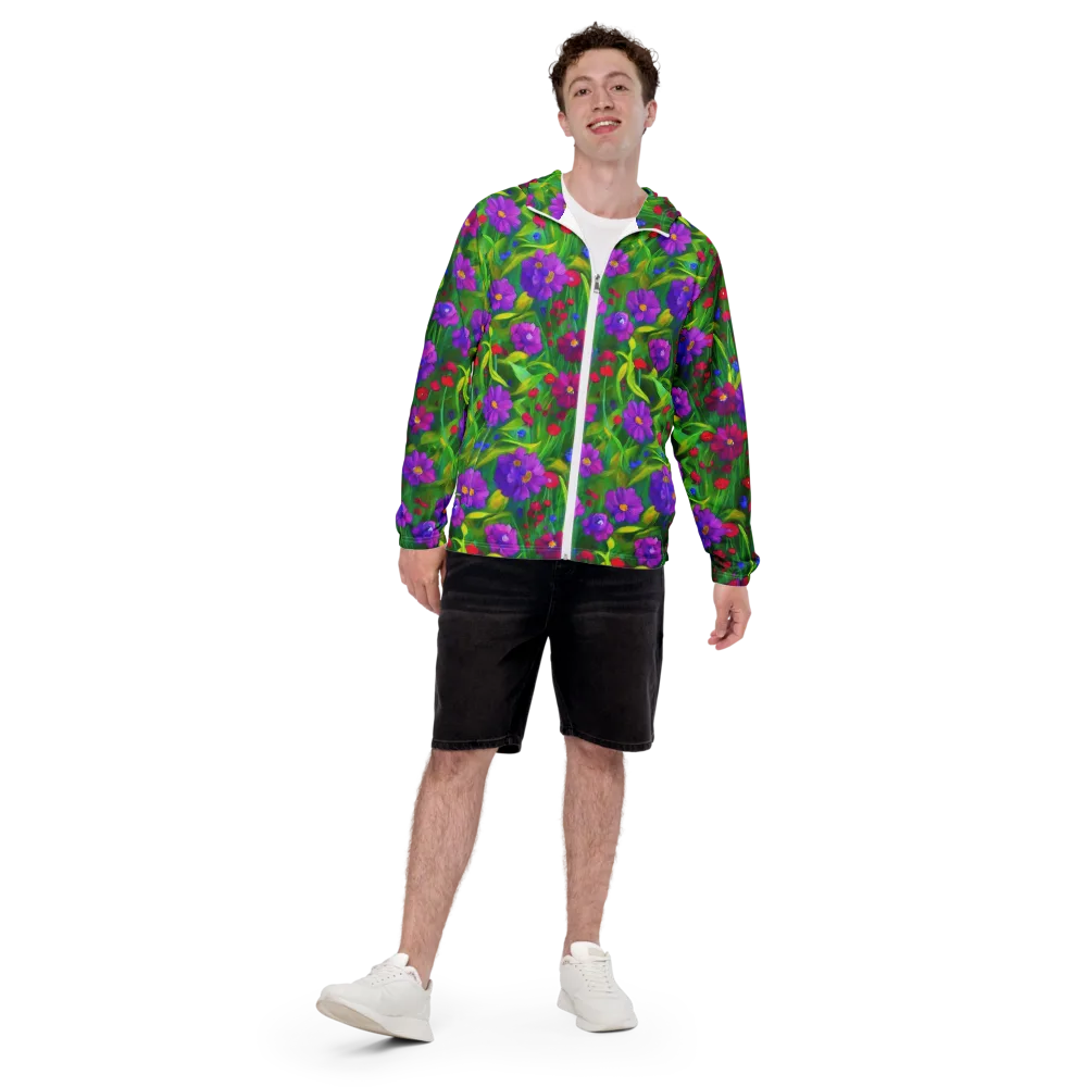 Violet Meadow on Men's Windbreaker — Front