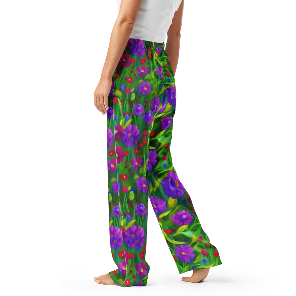 Violet Meadow on Women's Pajama Pants — Left