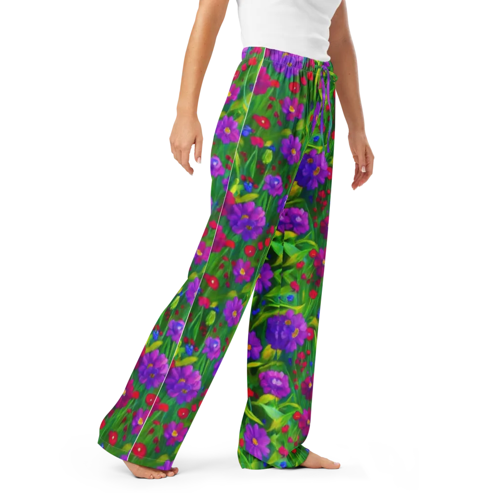 Violet Meadow on Women's Pajama Pants — Right Front