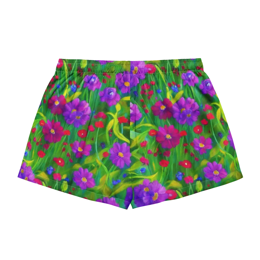 Violet Meadow on Women's Pajama Shorts — Back