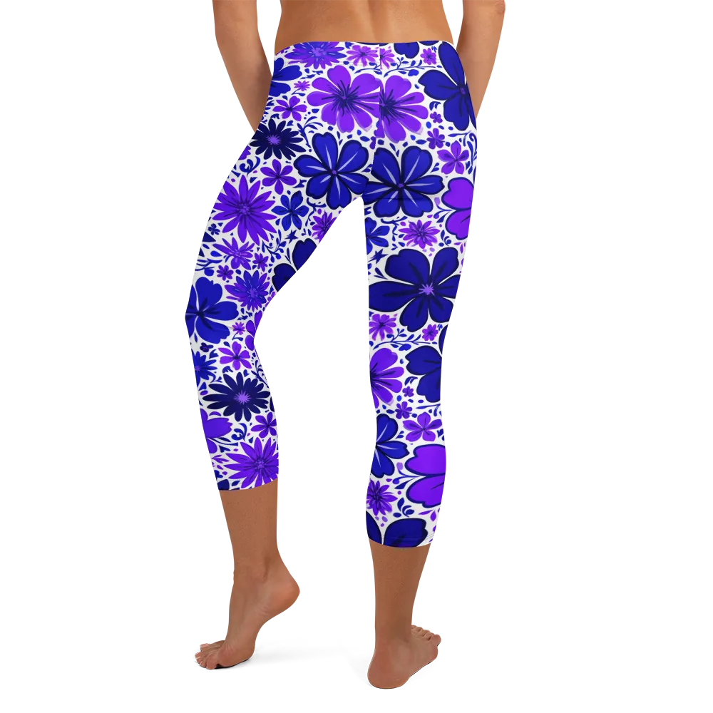 Violet Verve on Capri Leggings — Back