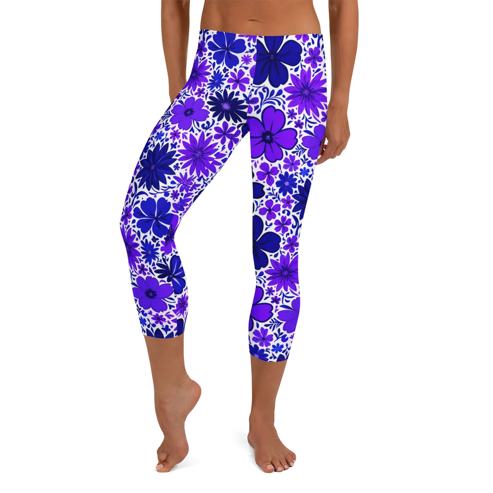 Violet Verve on Capri Leggings — Front