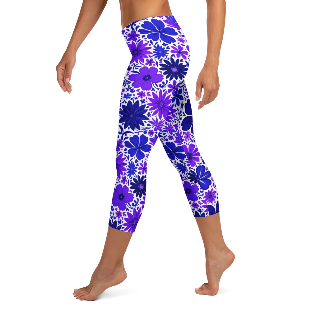 Violet Verve on Capri Leggings — Left