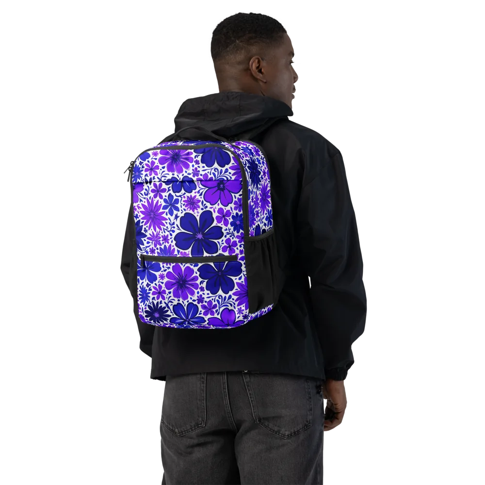Violet Verve on Utility Backpack — Back