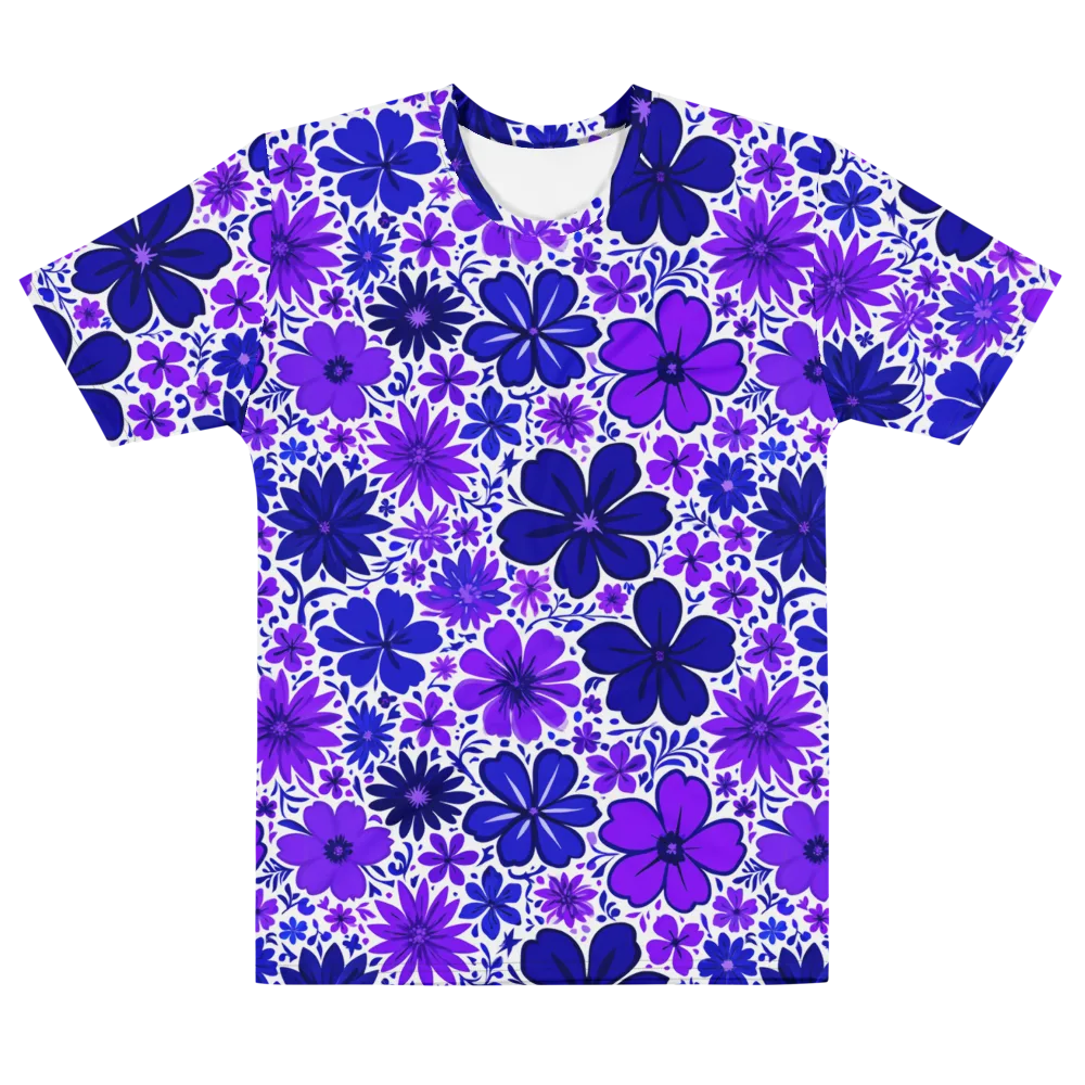 Violet Verve on Men's Cotton Crew Neck T-Shirt — Front