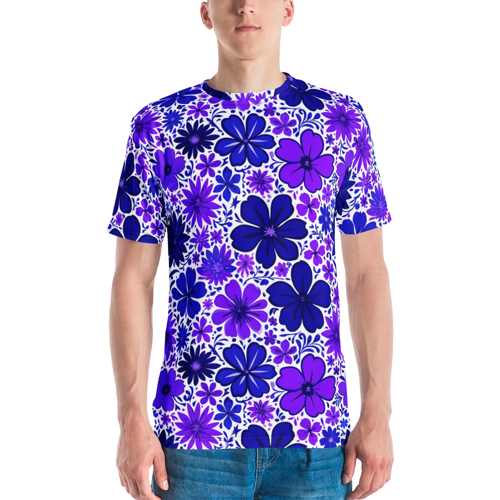 Violet Verve on Men's Crew Neck T-Shirt — Front