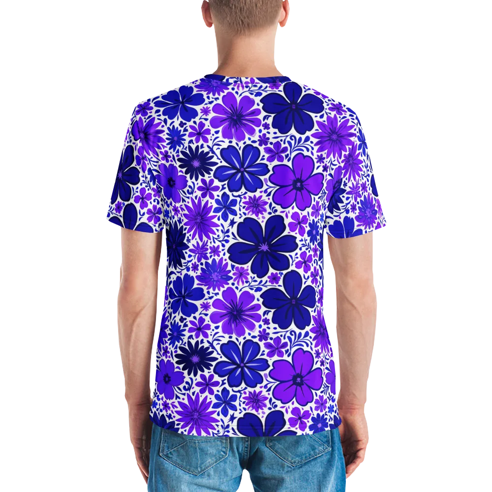 Violet Verve on Men's Crew Neck T-Shirt — Back