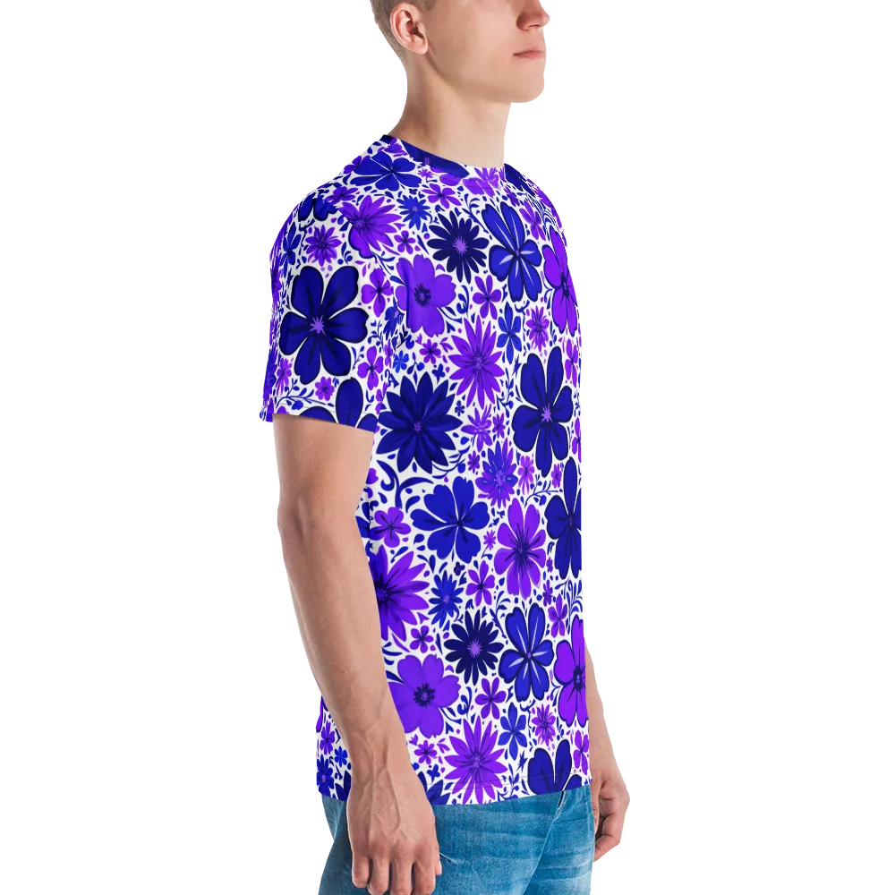 Violet Verve on Men's Crew Neck T-Shirt — Right