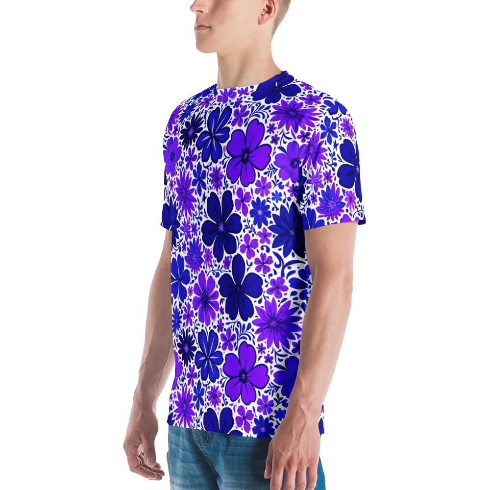 Violet Verve on Men's Crew Neck T-Shirt — Left