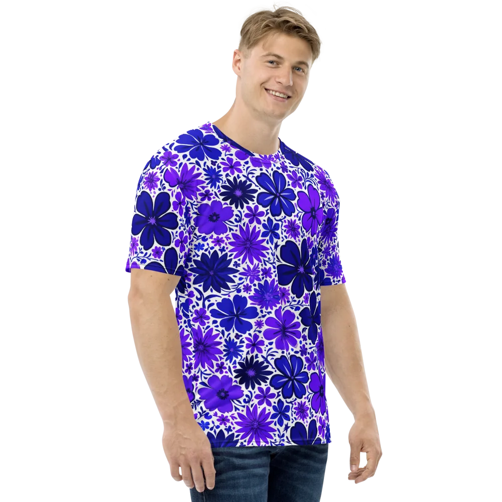 Violet Verve on Men's Crew Neck T-Shirt — Right