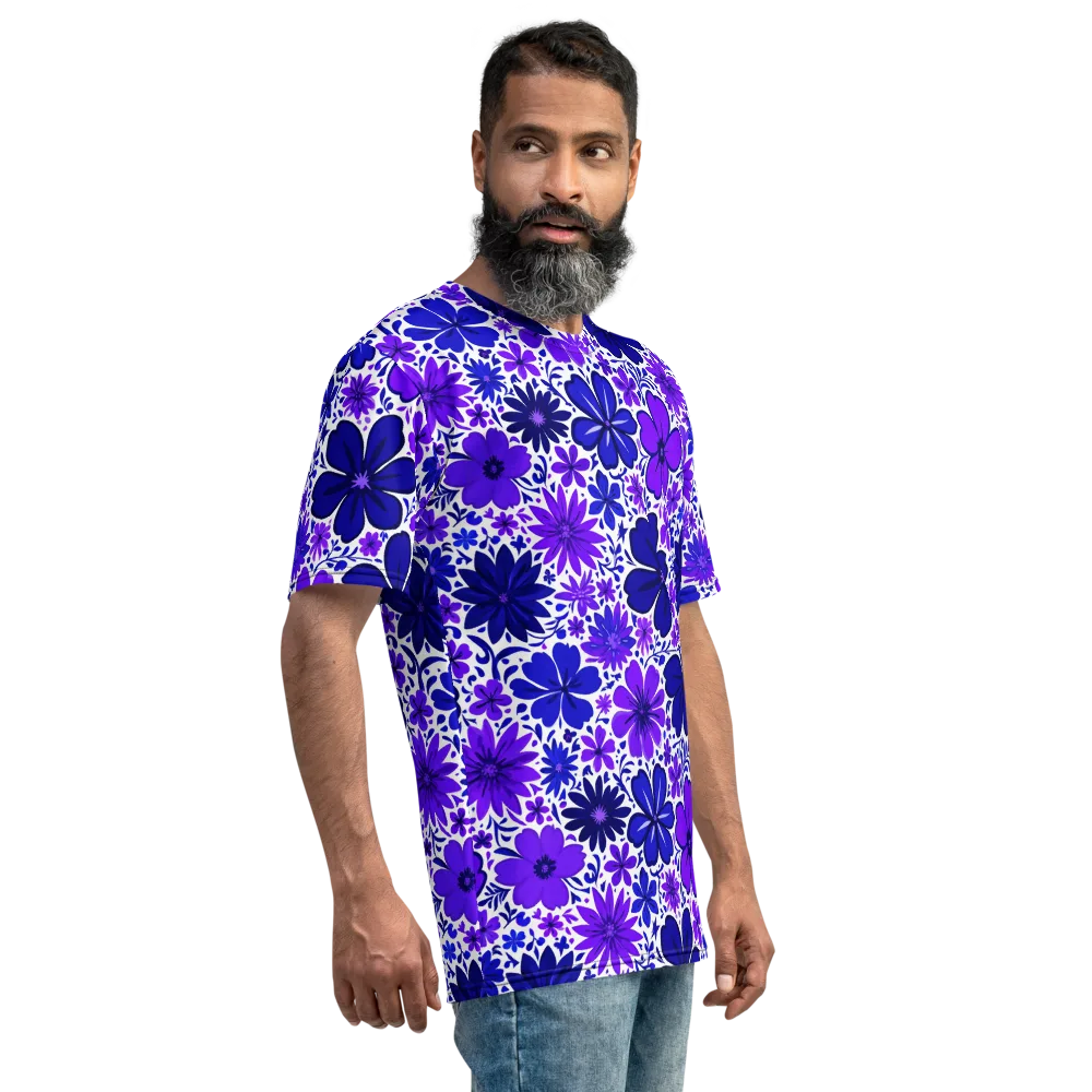 Violet Verve on Men's Crew Neck T-Shirt — Right