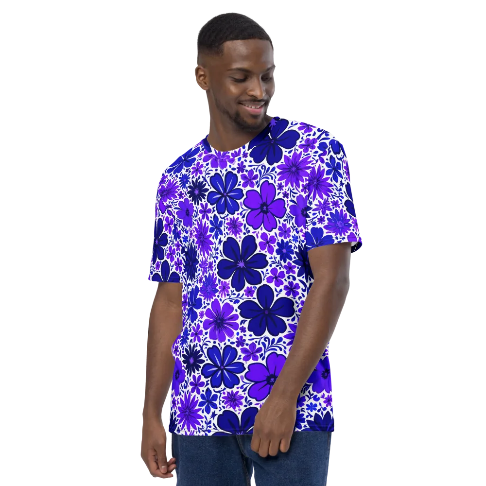Violet Verve on Men's Crew Neck T-Shirt — Left
