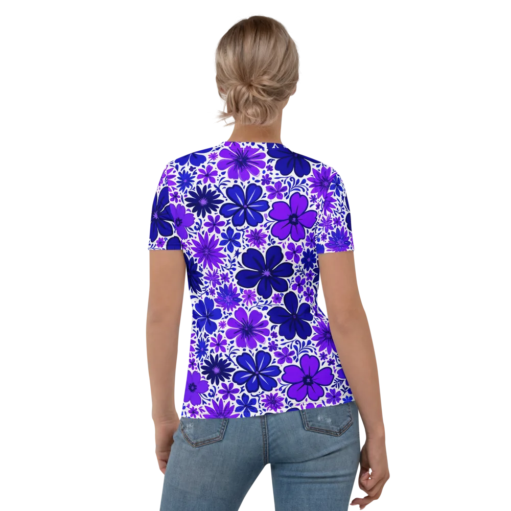 Violet Verve on Women's Crew Neck T-Shirt — Back