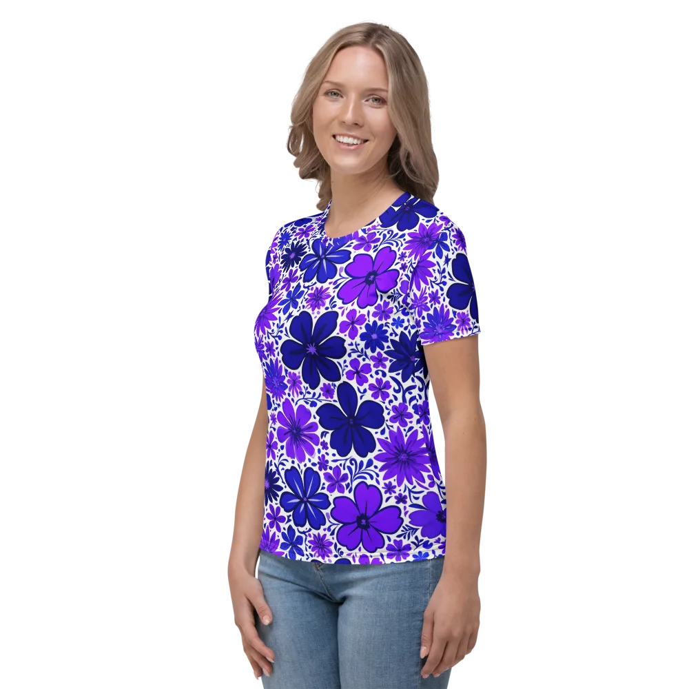 Violet Verve on Women's Crew Neck T-Shirt — Left