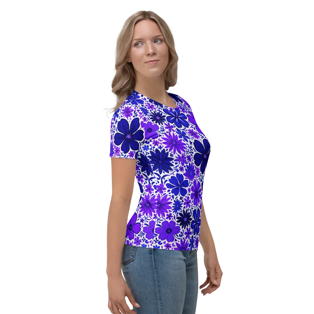 Violet Verve on Women's Crew Neck T-Shirt — Right