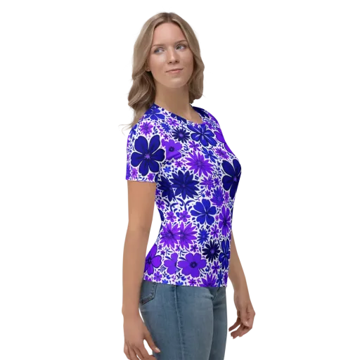 Violet Verve on a Women's Crew Neck T-Shirt