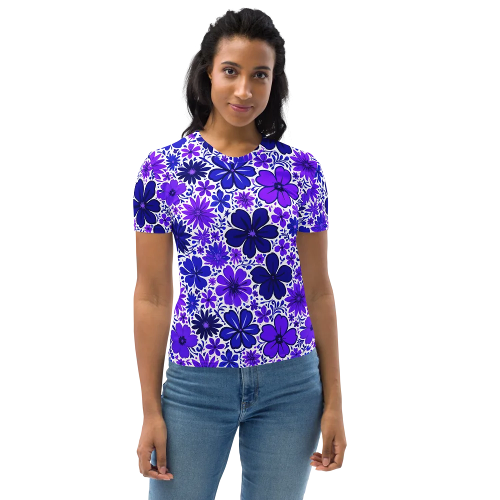 Violet Verve on Women's Crew Neck T-Shirt — Front