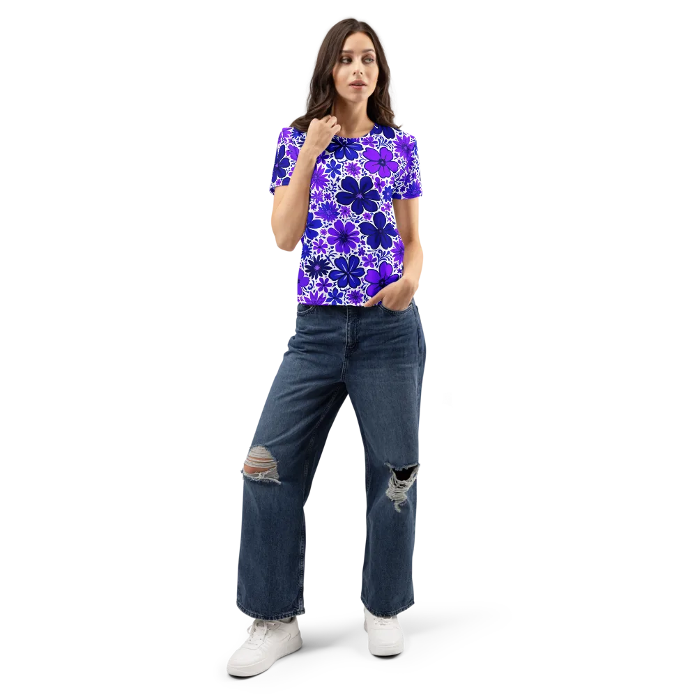 Violet Verve on Women's Crew Neck T-Shirt — Front