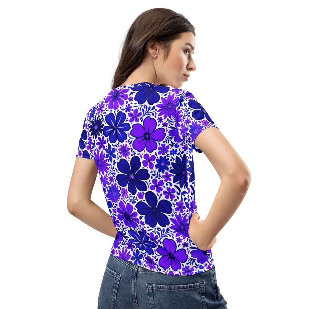 Violet Verve on Women's Crew Neck T-Shirt — Back