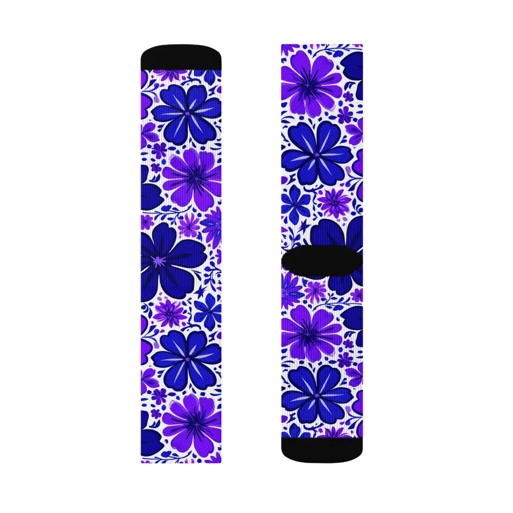Violet Verve on Socks — Right Sock