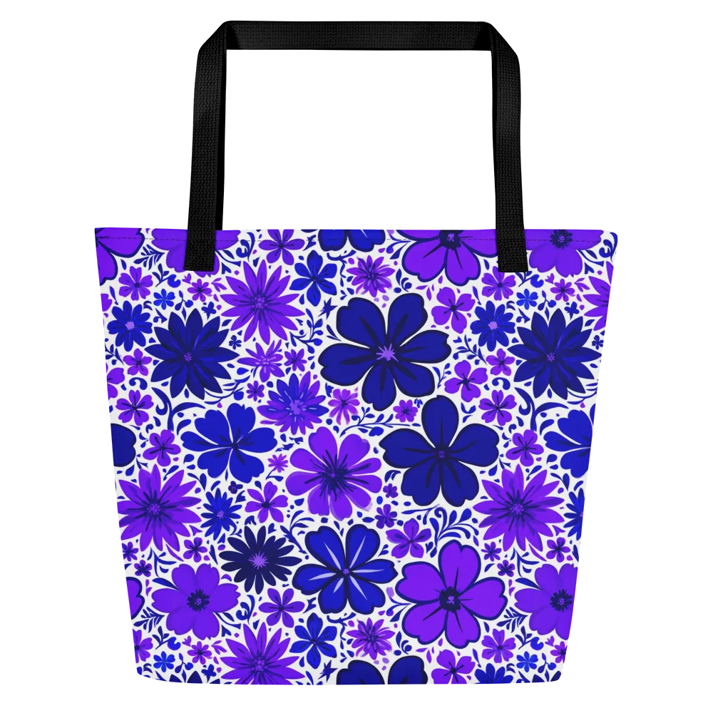 Violet Verve on Large Tote Bag W/ Pocket — Front