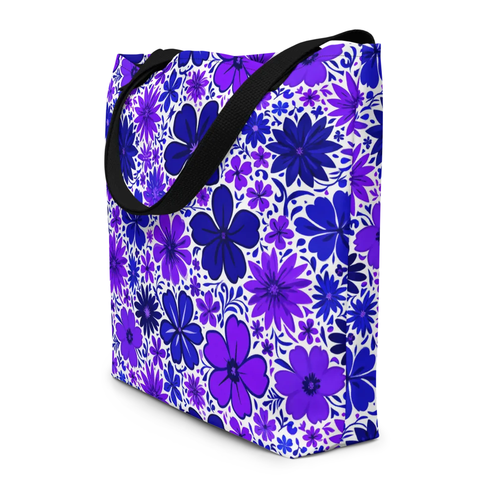 Violet Verve on Large Tote Bag W/ Pocket — Front
