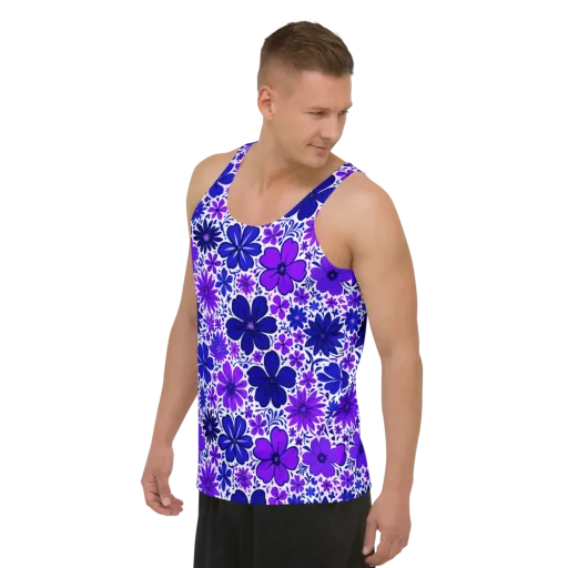 Violet Verve on a Men's Tank Top