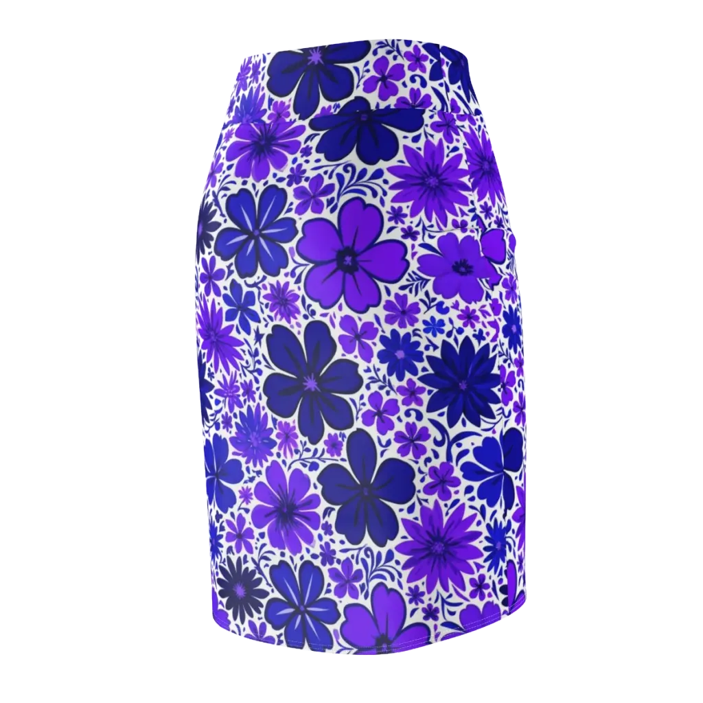 Violet Verve on Pencil Skirt — Back Side