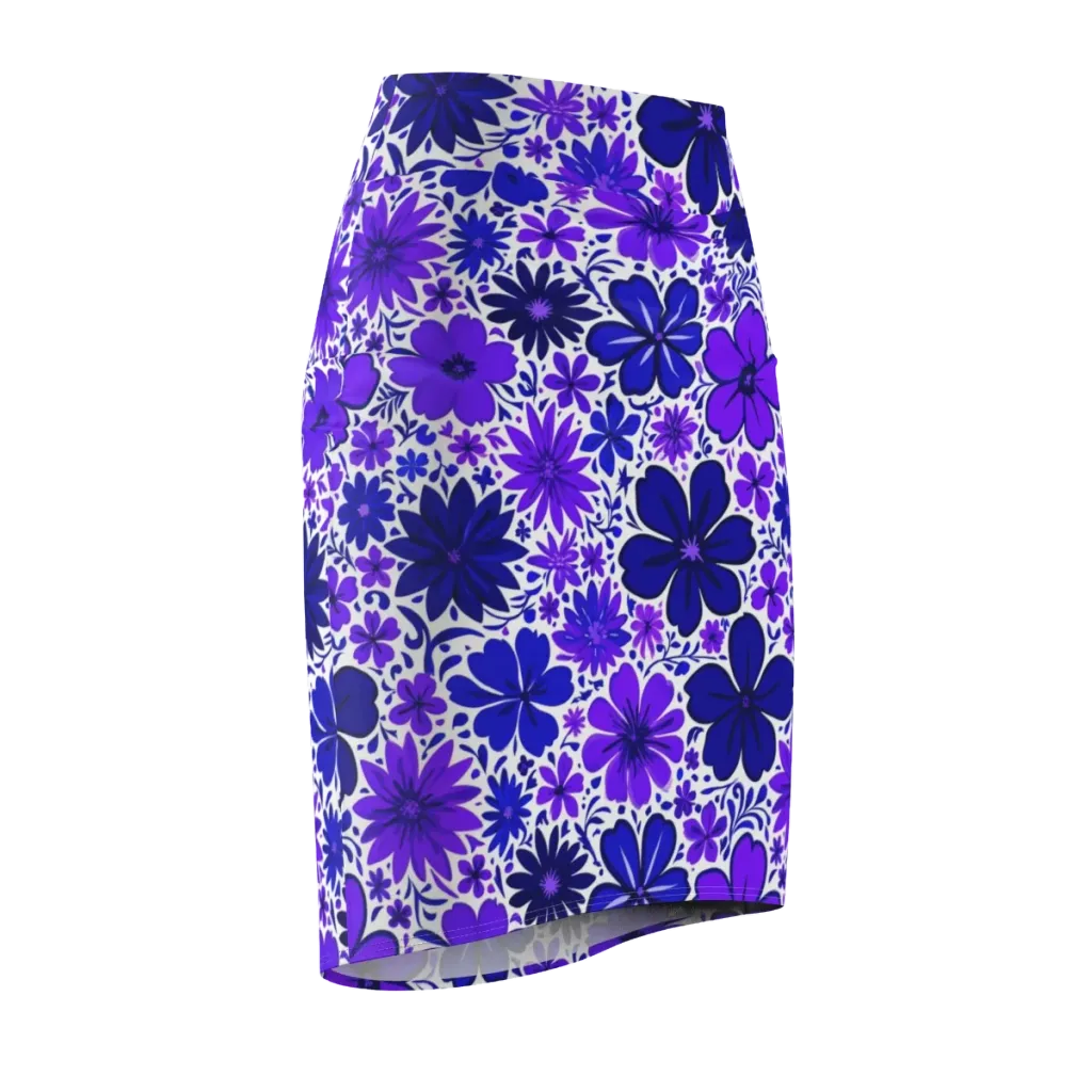 Violet Verve on Pencil Skirt — Front Side