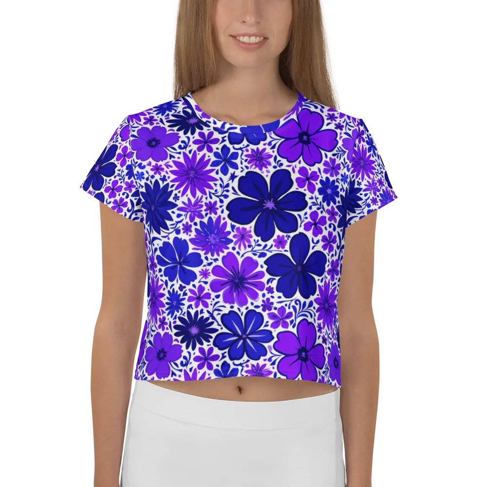 Violet Verve on Crop Tee — Front