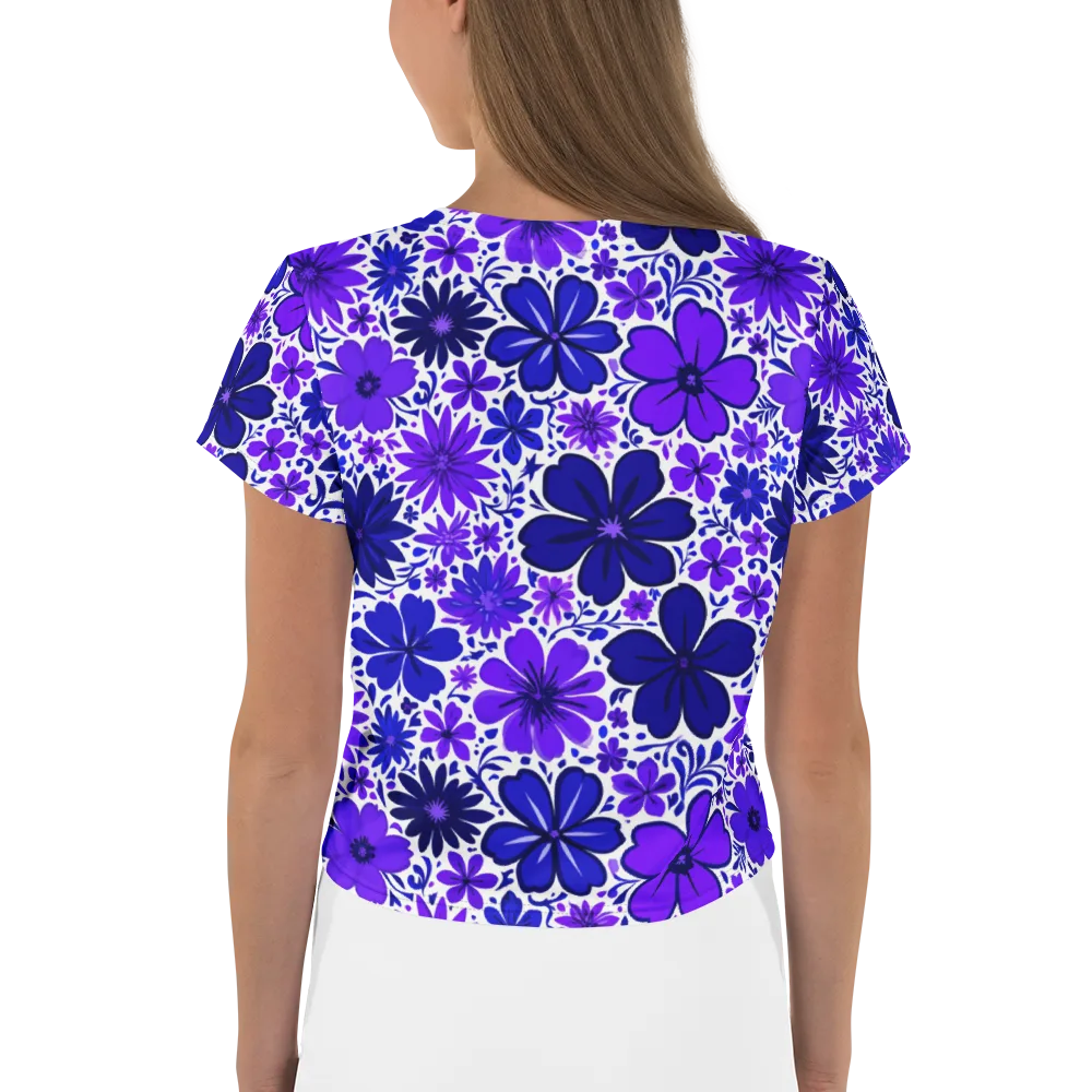 Violet Verve on Crop Tee — Back