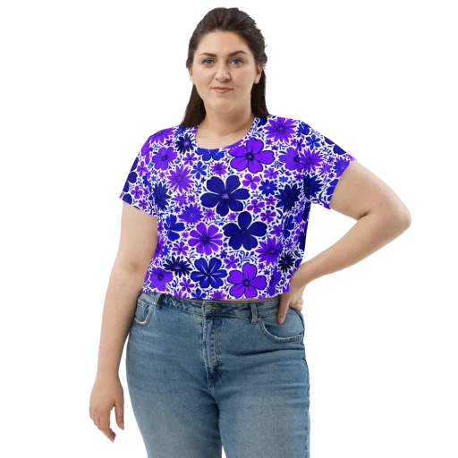 Violet Verve on a Crop Tee